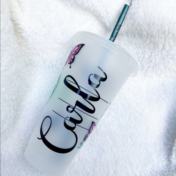Customizable Butterfly Starbucks Cold Cup - Picture 7 of 16